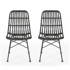 Assisi Wicker Dining Chairs (Set of 2) by Christopher Knight Home