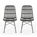 Assisi Wicker Dining Chairs (Set of 2) by Christopher Knight Home