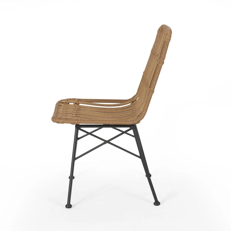 Assisi Wicker Dining Chairs (Set of 2) by Christopher Knight Home