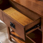 Leick Home Mission Bookcase Console Table with Drawers