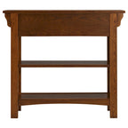 Leick Home Mission Bookcase Console Table with Drawers