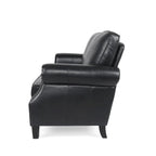 Lawton Faux Leather Loveseat with Nailhead Trim by Christopher Knight Home