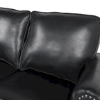 Lawton Faux Leather Loveseat with Nailhead Trim by Christopher Knight Home