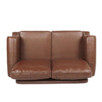 Lawton Faux Leather Loveseat with Nailhead Trim by Christopher Knight Home