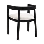 Ladieu Fabric and Wood Tub Dining Chairs Set of 2by Christopher Knight Home
