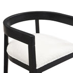 Ladieu Fabric and Wood Tub Dining Chairs Set of 2by Christopher Knight Home