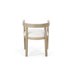 Ladieu Fabric and Wood Tub Dining Chairs Set of 2by Christopher Knight Home