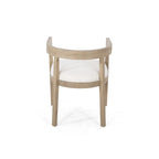 Ladieu Fabric and Wood Tub Dining Chairs Set of 2by Christopher Knight Home