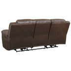 Canapé inclinable contemporain Stoneland Chocolat