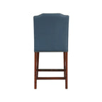 Britton Stationary Faux Leather Counter Stool with Nail Heads by Greyson Living
