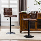 Swivel Adjustable Height with Armless Bar Stools