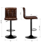 Swivel Adjustable Height with Armless Bar Stools