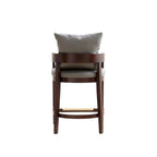 Counter Height Bar Stool with Backrest - Beech Wood - 34 Inch