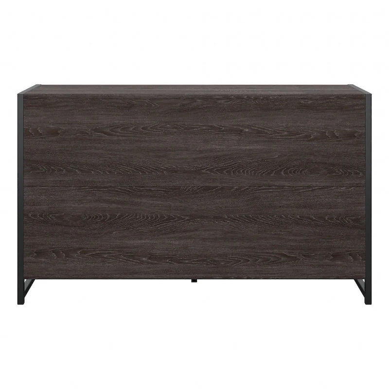 6-Drawer Dresser with Black Metal Frame - 57 Inch