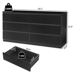 Modern Wood Dresser for Bedroom with Wide Drawers