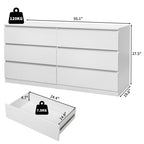 Modern Wood Dresser for Bedroom with Wide Drawers