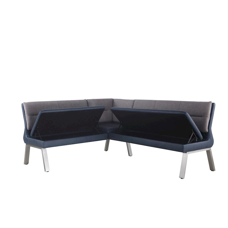Ensemble de salle à manger avec banquette et table bicolores Somette Janice