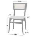 Chaise de salle à manger Lifestorey Whitney
