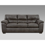 Roundhill Furniture Tirana Contemporary Fabric Pillow-top Arm 4-Piece Sofa Set in Sequoia Ash