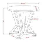 Theile Ash Brown 48-inch Round Counter Height Table by Furniture of America