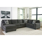Ballinasloe Left Facing 3-Piece Sectional - Smoke