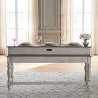 Ensemble de 4 tables consoles Ocean Isle Blanc Antique