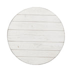 Modern Farmhouse Flea Market White Splay Leg Round End Table