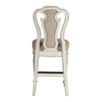 Ensemble de table de rassemblement 5 pièces Magnolia Manor blanc antique écorce patinée