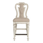 Ensemble de table de rassemblement 5 pièces Magnolia Manor blanc antique écorce patinée