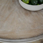 Ensemble de table de rassemblement 5 pièces Magnolia Manor blanc antique écorce patinée