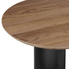 Table à manger ovale en noyer avec pieds en demi-cercle - 219,7 cm
