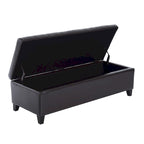 51-inch PU Leather Tufted Storage Ottoman Bench - 19*50.25*16