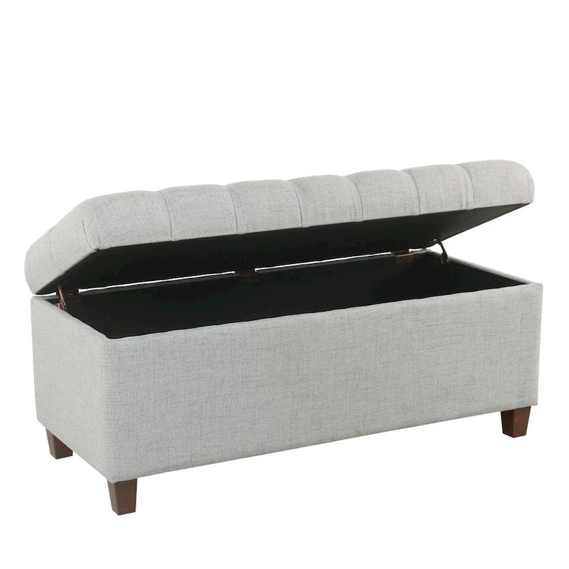 Banc de rangement capitonné Muir Copper Grove