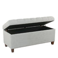 Banc de rangement capitonné Muir Copper Grove