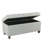 Banc de rangement capitonné Muir Copper Grove