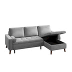 88 Canapé convertible réversible en sectionnel avec lit de rangement