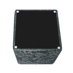 Adeco Square Ottoman Vanity Stool Fabric Upholstered Footrest Footstool