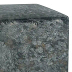 Adeco Square Ottoman Vanity Stool Fabric Upholstered Footrest Footstool