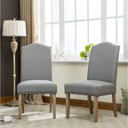 Chaises Parson rembourrées en bois massif Mod Urban de Roundhill Furniture (lot de 2)