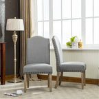 Chaises Parson rembourrées en bois massif Mod Urban de Roundhill Furniture (lot de 2)