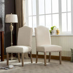 Chaises Parson rembourrées en bois massif Mod Urban de Roundhill Furniture (lot de 2)