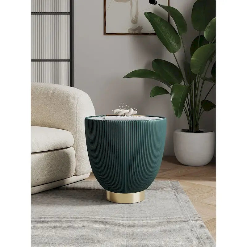Manhattan Comfort Modern Anderson 2.0 Upholstered End Table