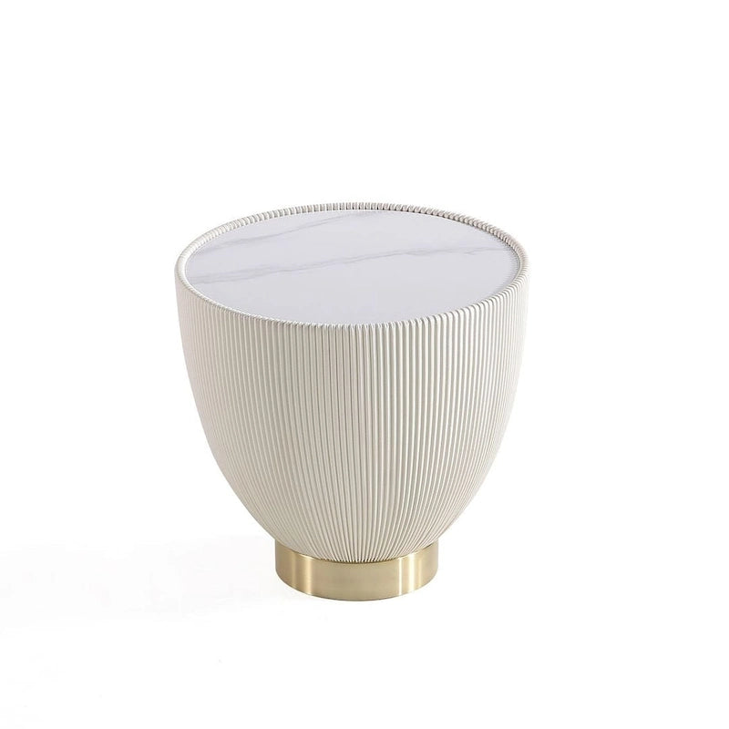 Manhattan Comfort Modern Anderson 2.0 Upholstered End Table
