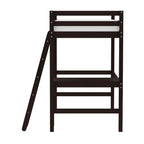 Hillsdale Caspian Wood Twin Loft Bed with Desk