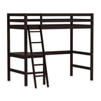 Hillsdale Caspian Wood Twin Loft Bed with Desk