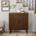 Brown Storage Cabinet with Tapered Legs - Sideboard
