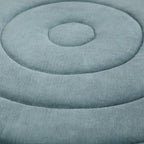 WYNDENHALL Anna Boho Round Pouf in Velvet Fabric