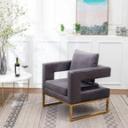 Roundhill Furniture Lenola Contemporary Upholstered Accent Armchair