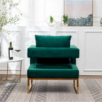 Roundhill Furniture Lenola Contemporary Upholstered Accent Armchair