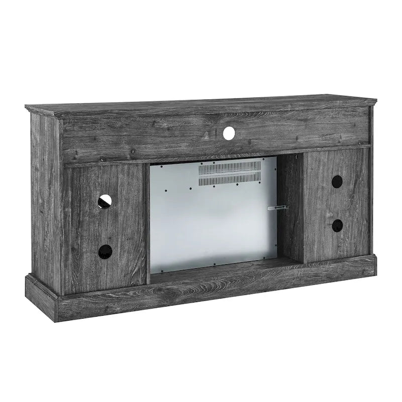 Meuble TV avec cheminée électrique de 60 pouces et rangements